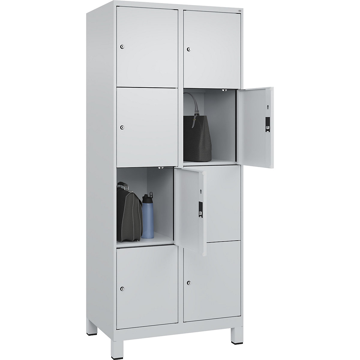 Armário de cacifos de 4 andares Evolo PLUS (Imagem do produto 3)-2