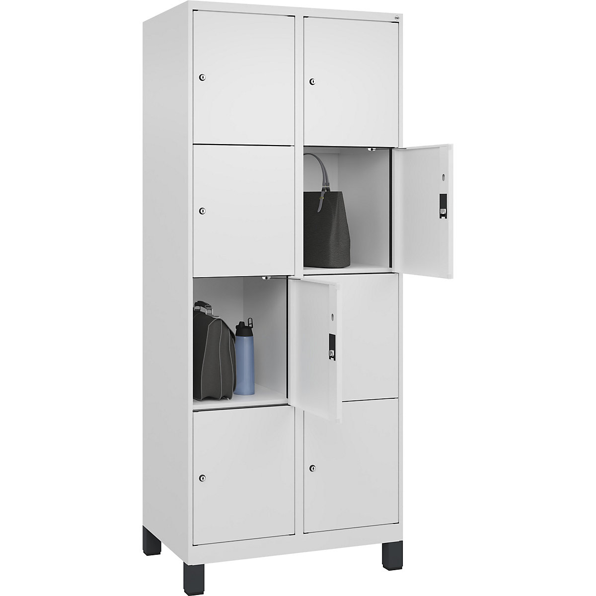 Armário de cacifos de 4 andares Evolo PLUS (Imagem do produto 3)-2
