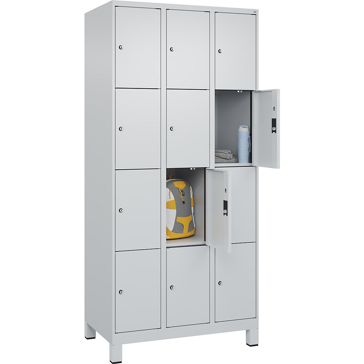Armário de cacifos de 4 andares Evolo PLUS (Imagem do produto 3)-2