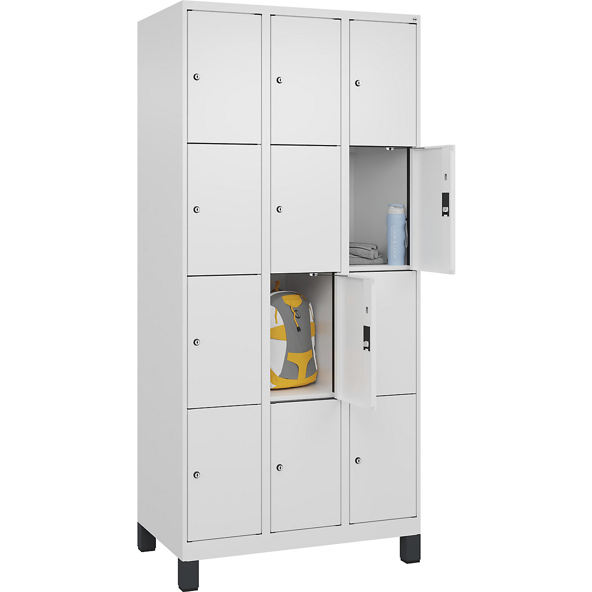 Armário de cacifos de 4 andares Evolo PLUS (Imagem do produto 2)-1