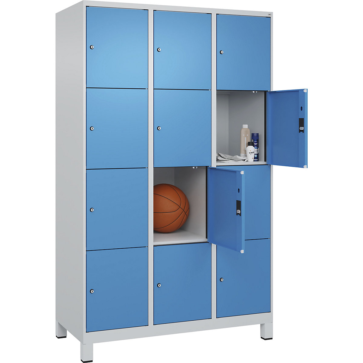 Armário de cacifos de 4 andares Evolo PLUS (Imagem do produto 3)-2