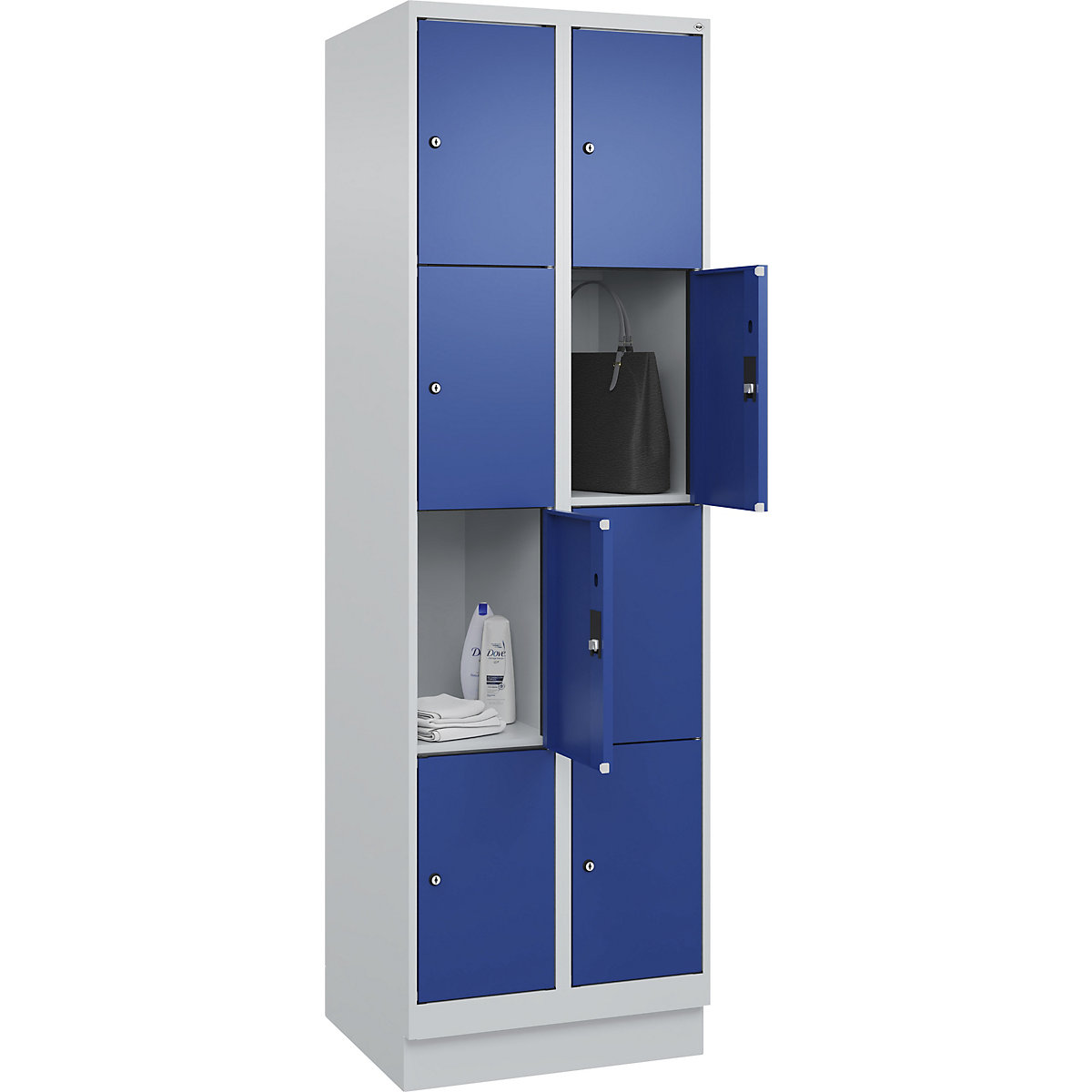 Armário de cacifos de 4 andares Evolo PLUS (Imagem do produto 2)-1