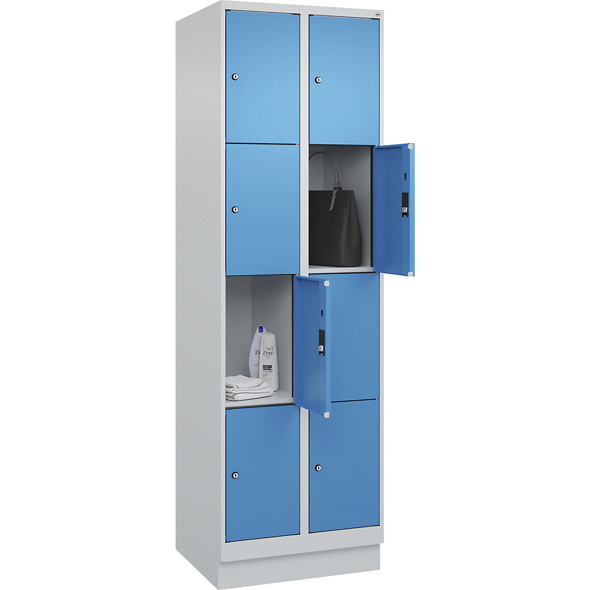 Armário de cacifos de 4 andares Evolo PLUS (Imagem do produto 3)-2