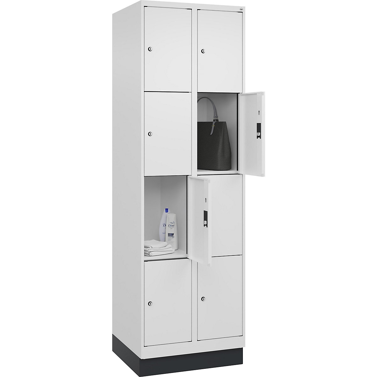 Armário de cacifos de 4 andares Evolo PLUS (Imagem do produto 3)-2