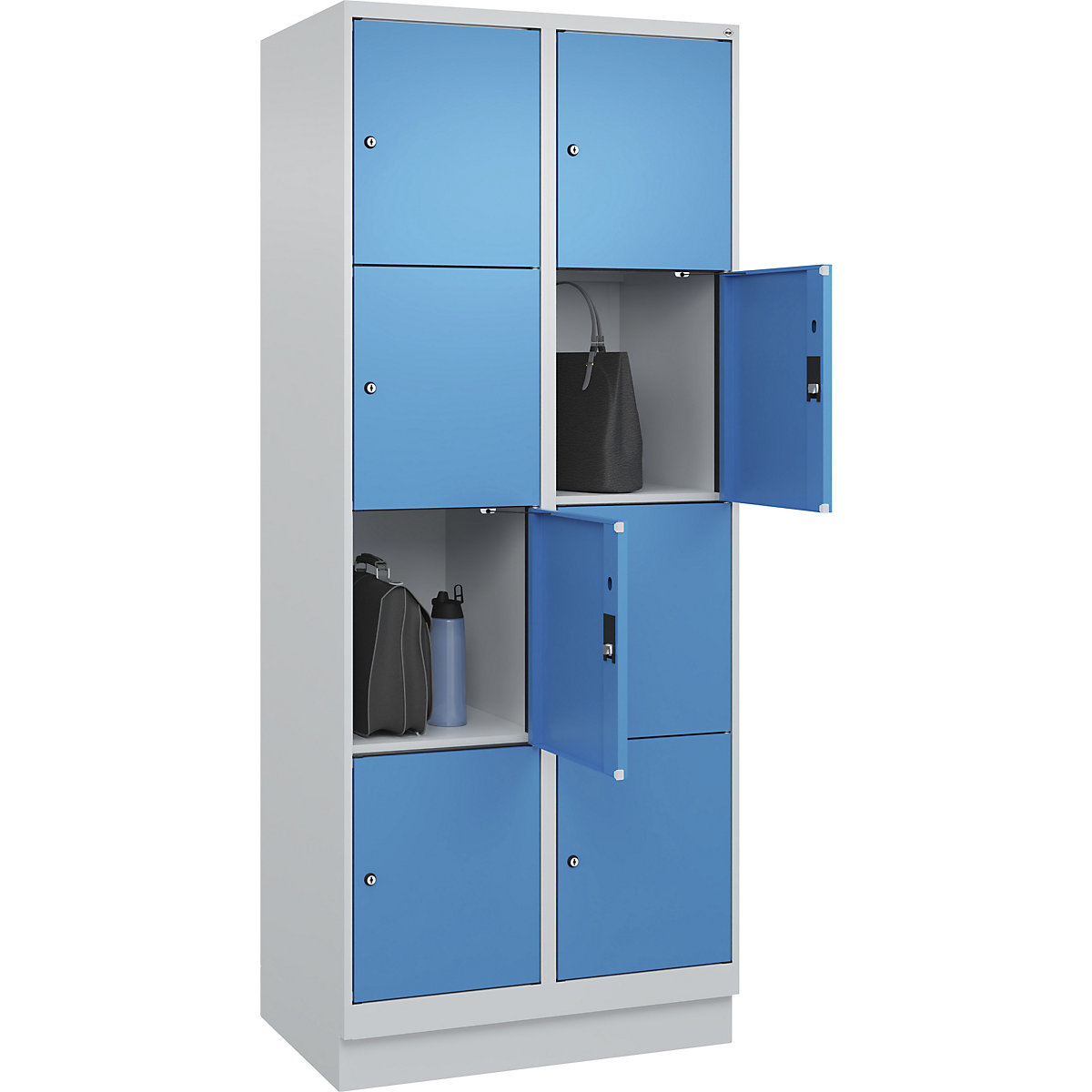 Armário de cacifos de 4 andares Evolo PLUS (Imagem do produto 3)-2