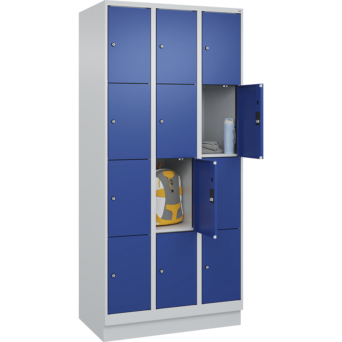 Armário de cacifos de 4 andares Evolo PLUS (Imagem do produto 3)-2