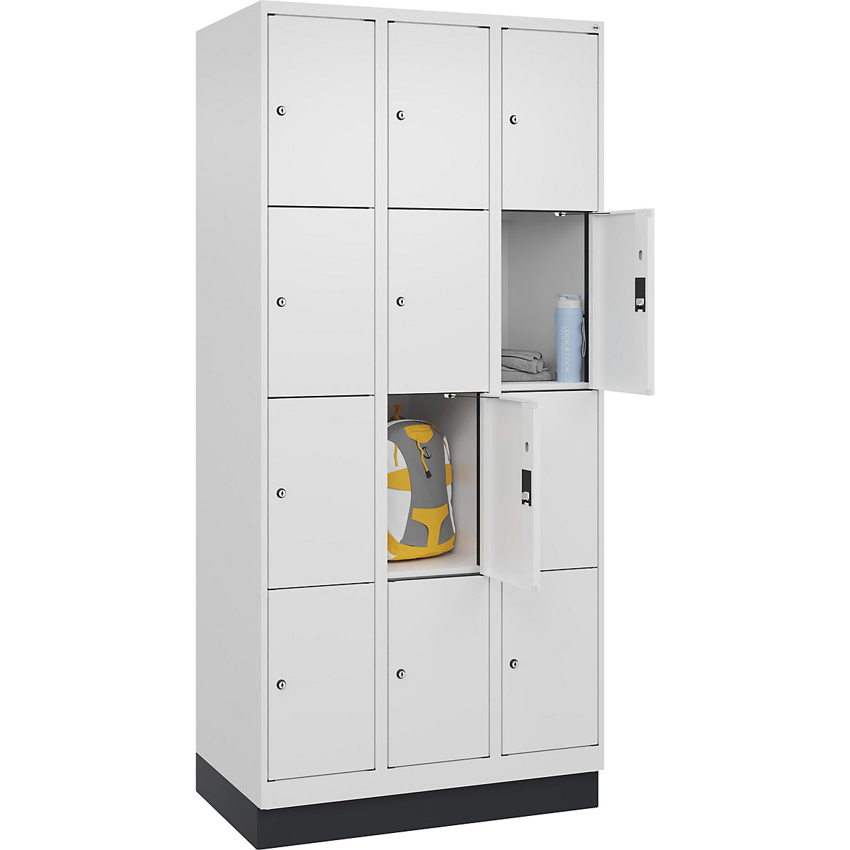 Armário de cacifos de 4 andares Evolo PLUS (Imagem do produto 3)-2