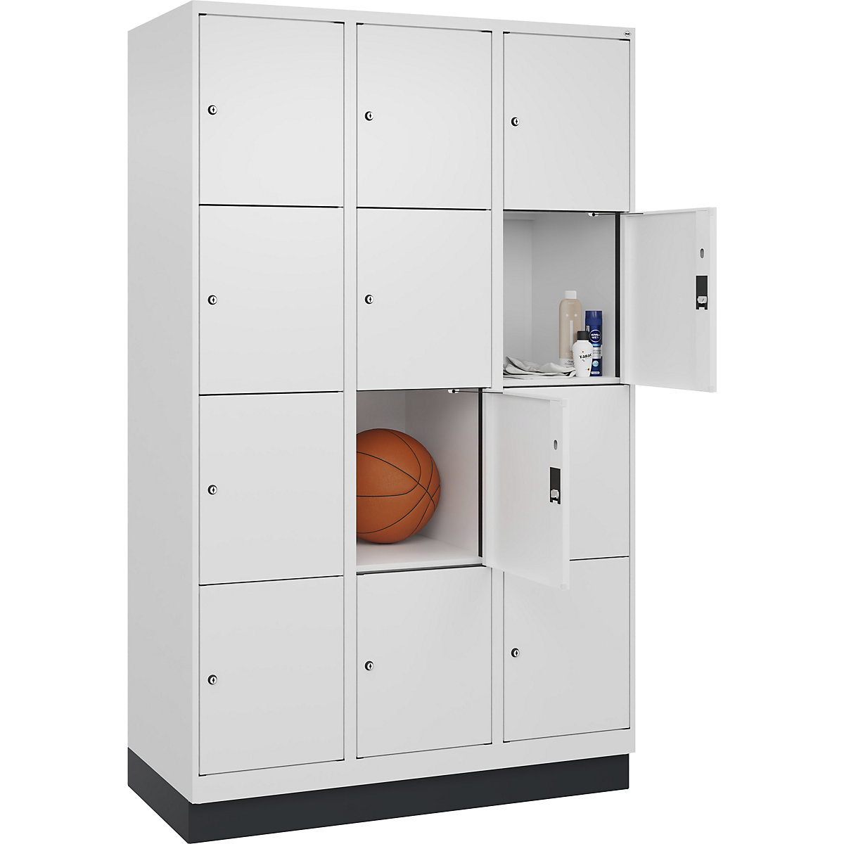 Armário de cacifos de 4 andares Evolo PLUS (Imagem do produto 2)-1