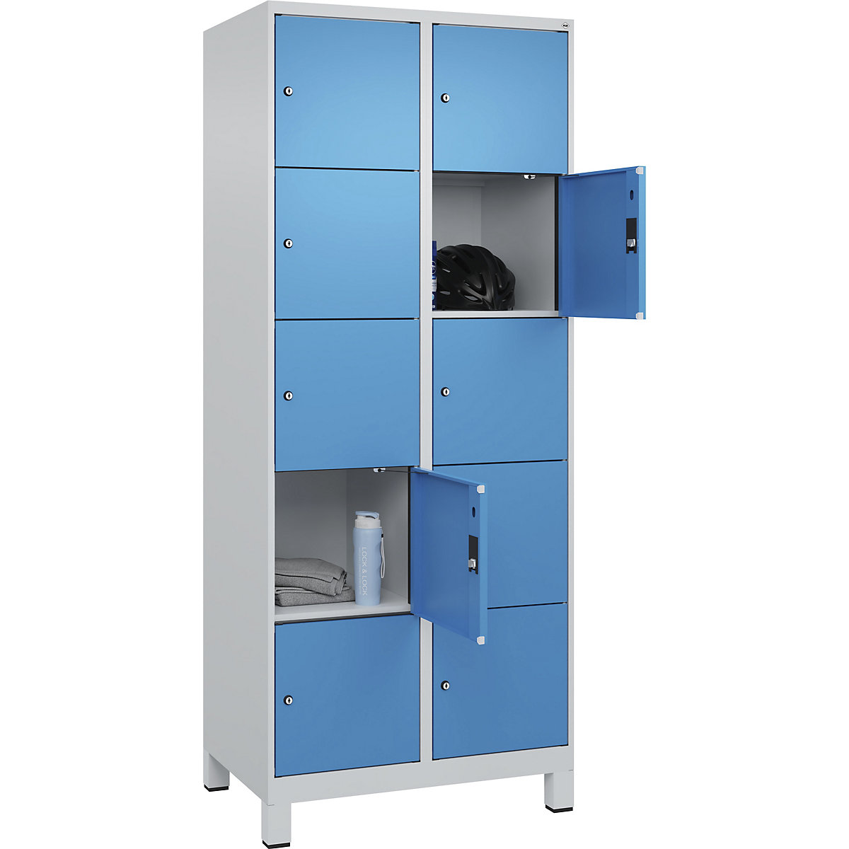 Armário de cacifos de 5 andares Evolo PLUS (Imagem do produto 3)-2