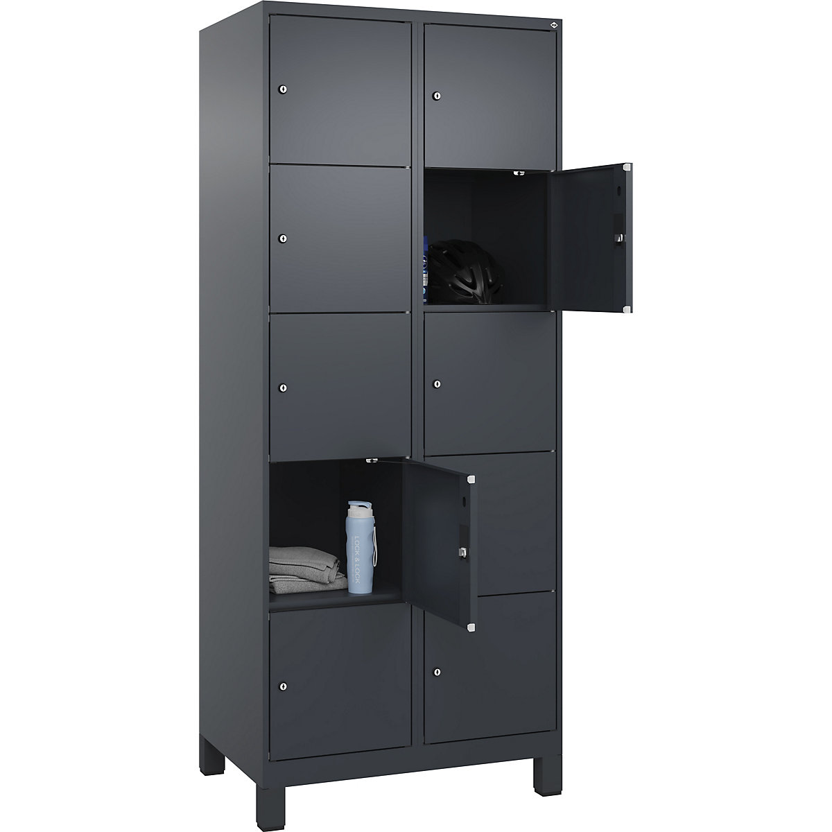 Armário de cacifos de 5 andares Evolo PLUS (Imagem do produto 3)-2