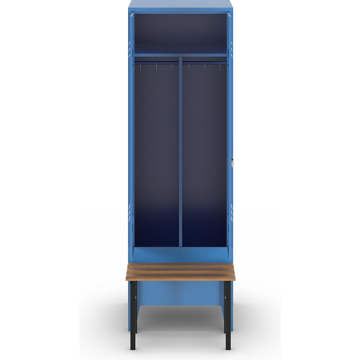 Cacifo com separação de roupa suja/limpa Berlin 2 com banco – Wolf (Imagem do produto 34)-33
