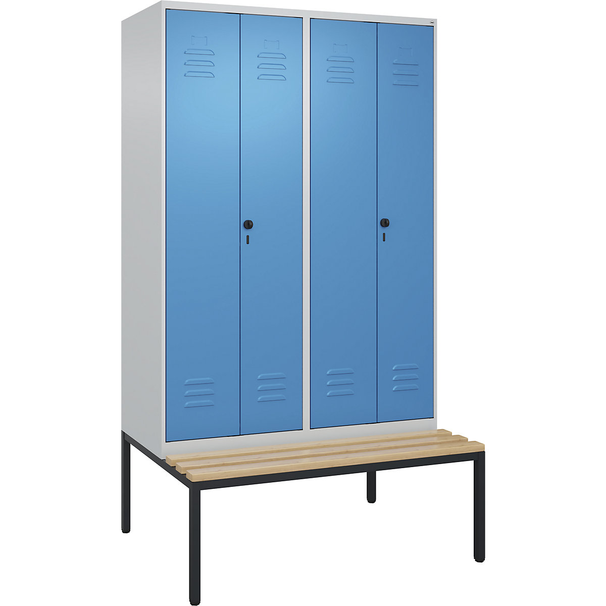 Cacifo com separação de roupa suja/limpa Classic PLUS com banco – C+P (Imagem do produto 3)-2