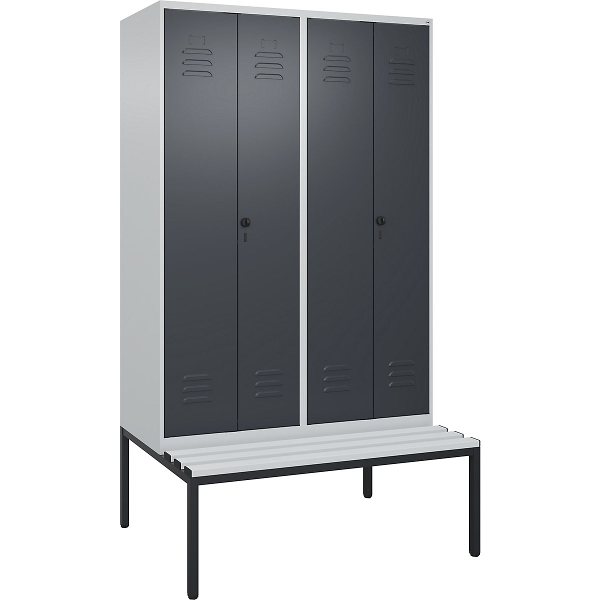 Cacifo com separação de roupa suja/limpa Classic PLUS com banco – C+P (Imagem do produto 2)-1