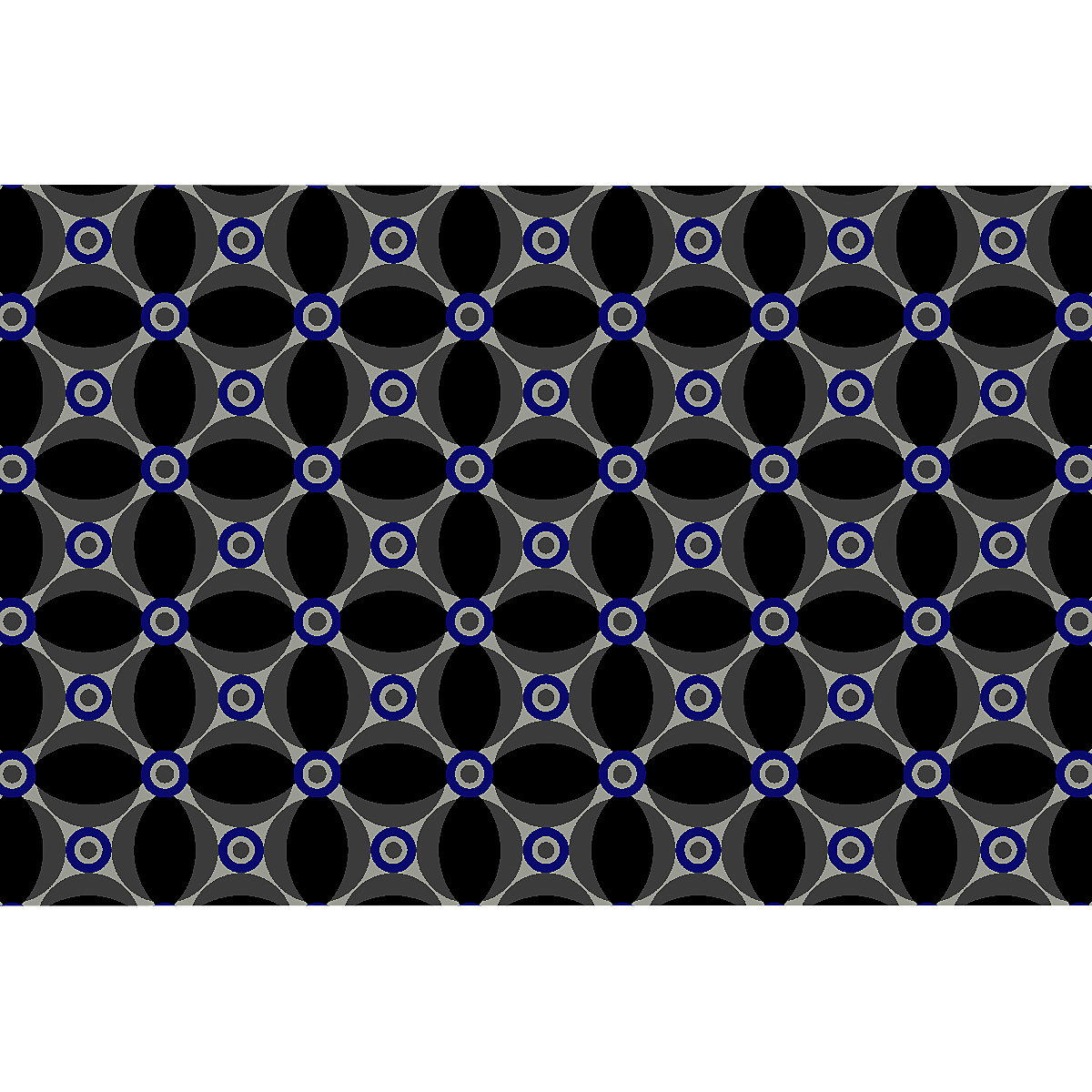 Esteira de retenção de sujidade – NOTRAX, Notrax Déco Design™, CxL 1800 x 1200 mm, azul/preto-15