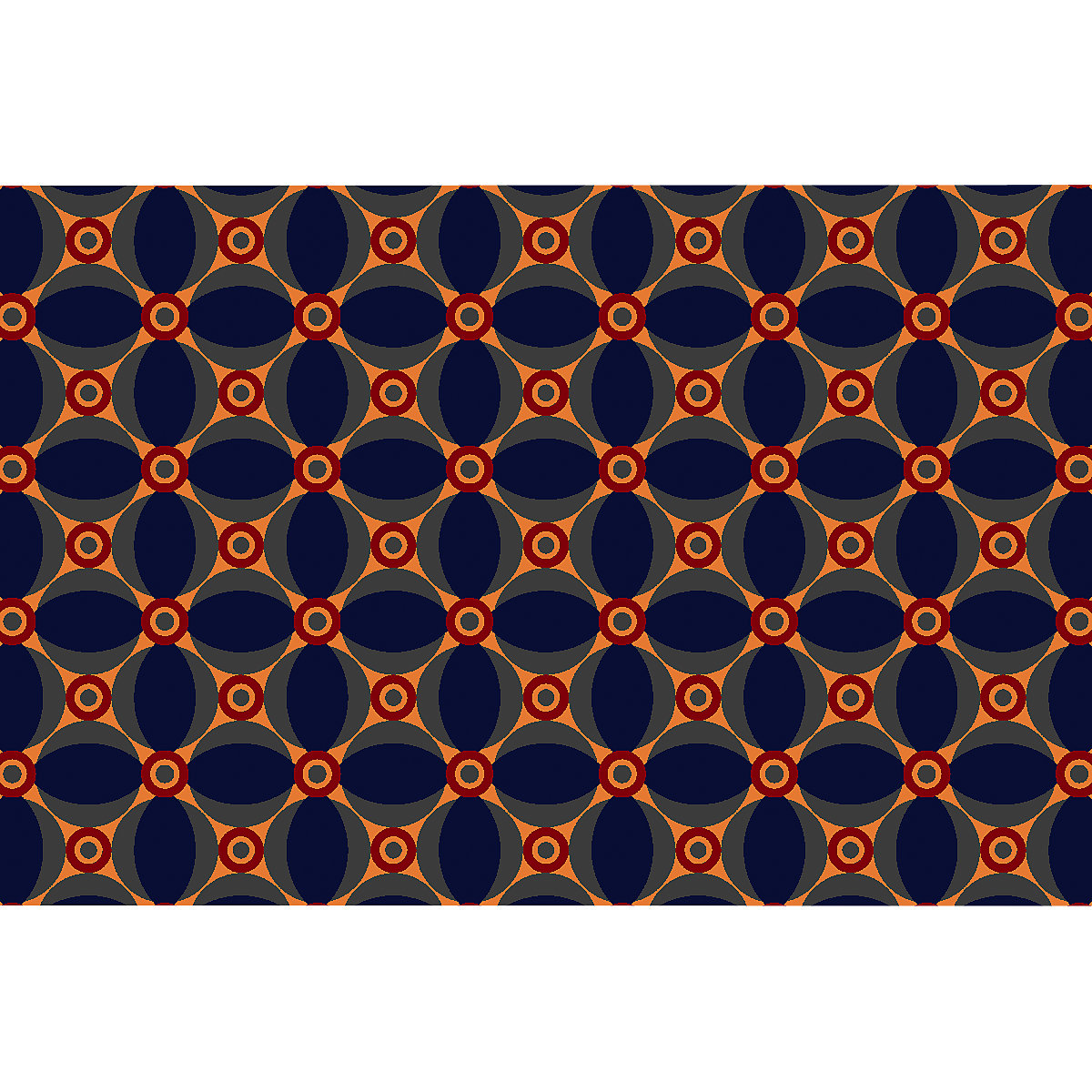 Esteira de retenção de sujidade – NOTRAX, Notrax Déco Design™, CxL 1800 x 1200 mm, azul/laranja-11