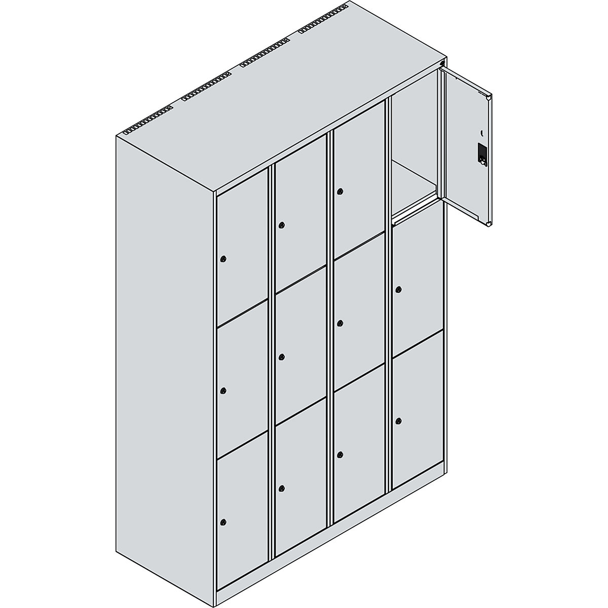 Armário de cacifos Classic PLUS – C+P (Imagem do produto 4)-3