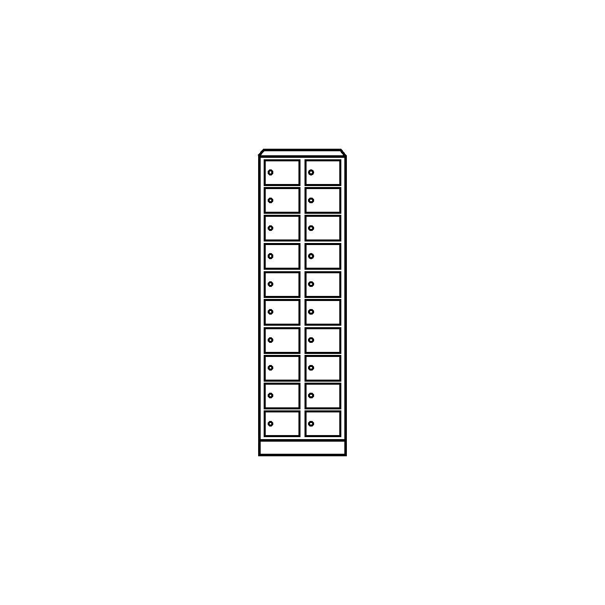 Armário de compartimentos pequenos – Wolf (Imagem do produto 3)-2