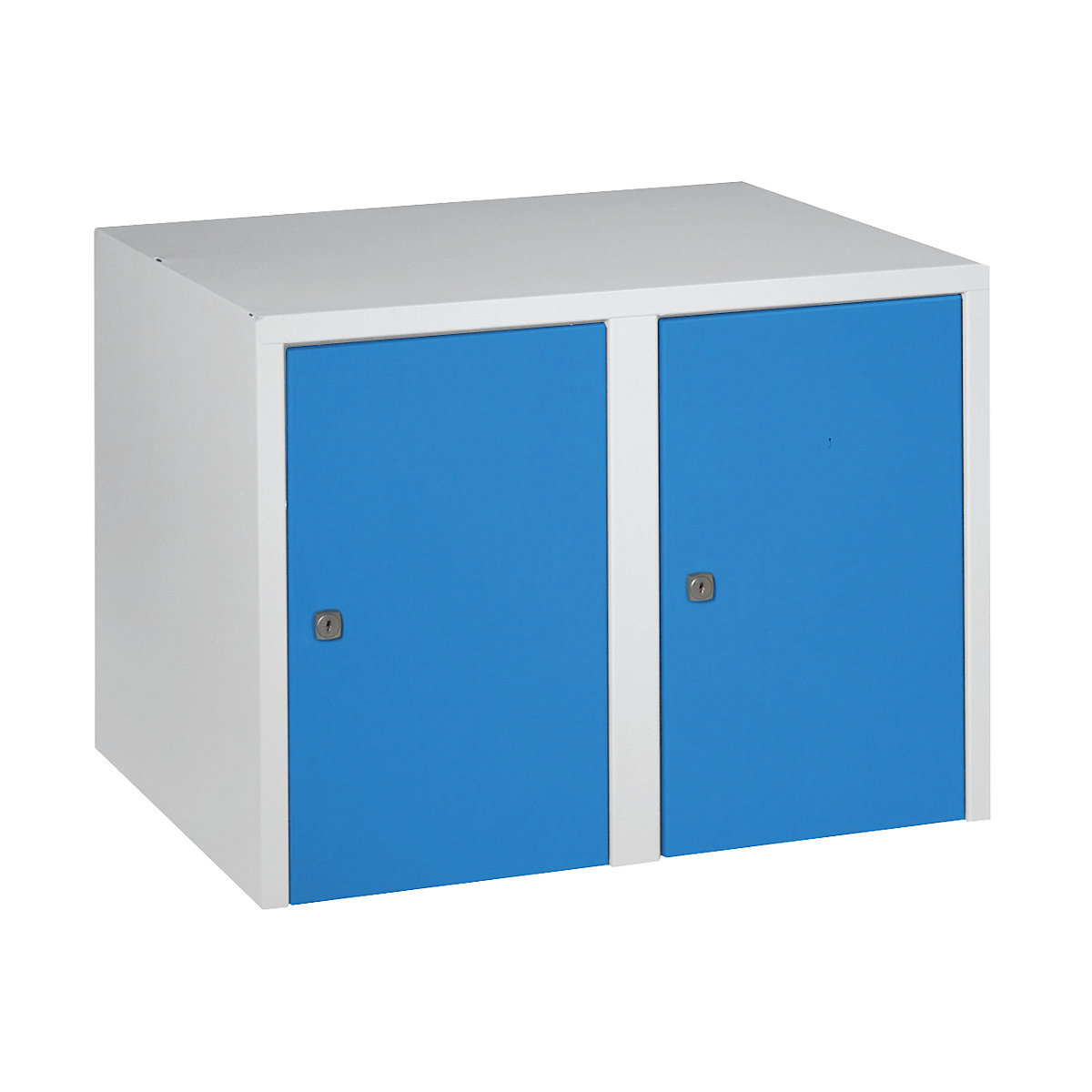 Armário de sobrepor – Wolf, 2 compartimentos, AxLxP 445 x 600 x 500 mm, azul claro-4