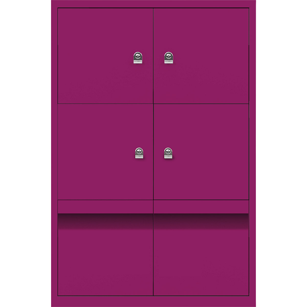 LateralFile™ Lodge – BISLEY, com 4 cacifos e 2 gavetas, altura 375 mm cada, fuchsia-15