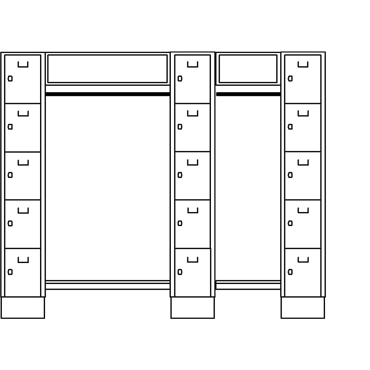Sistema de vestiário com cacifos – Wolf (Imagem do produto 3)-2
