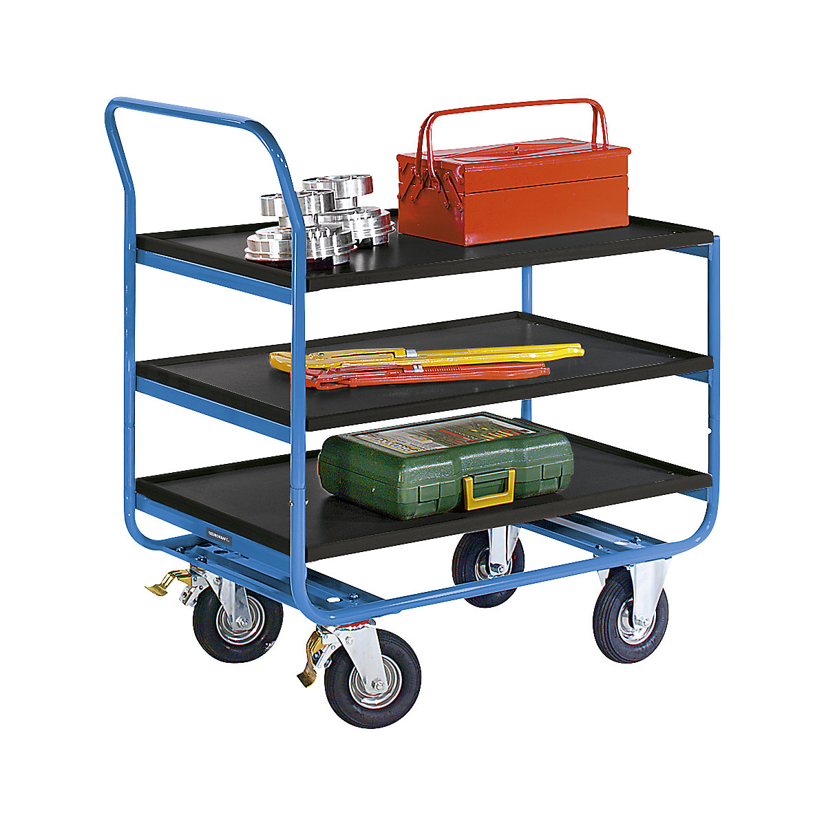Mesa com rodas, capacidade de carga 150 kg – eurokraft pro (Imagem do produto 2)-1