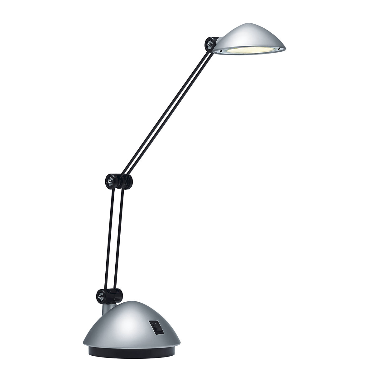 Lámpara LED de escritorio SPACE – Hansa, altura 500 mm, plateado, satinado-3