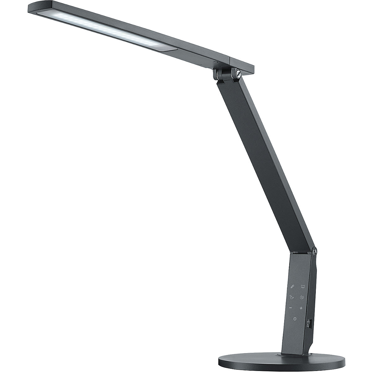 Lámpara LED para escritorio VARIO PLUS – Hansa, altura 540 mm, antracita-15