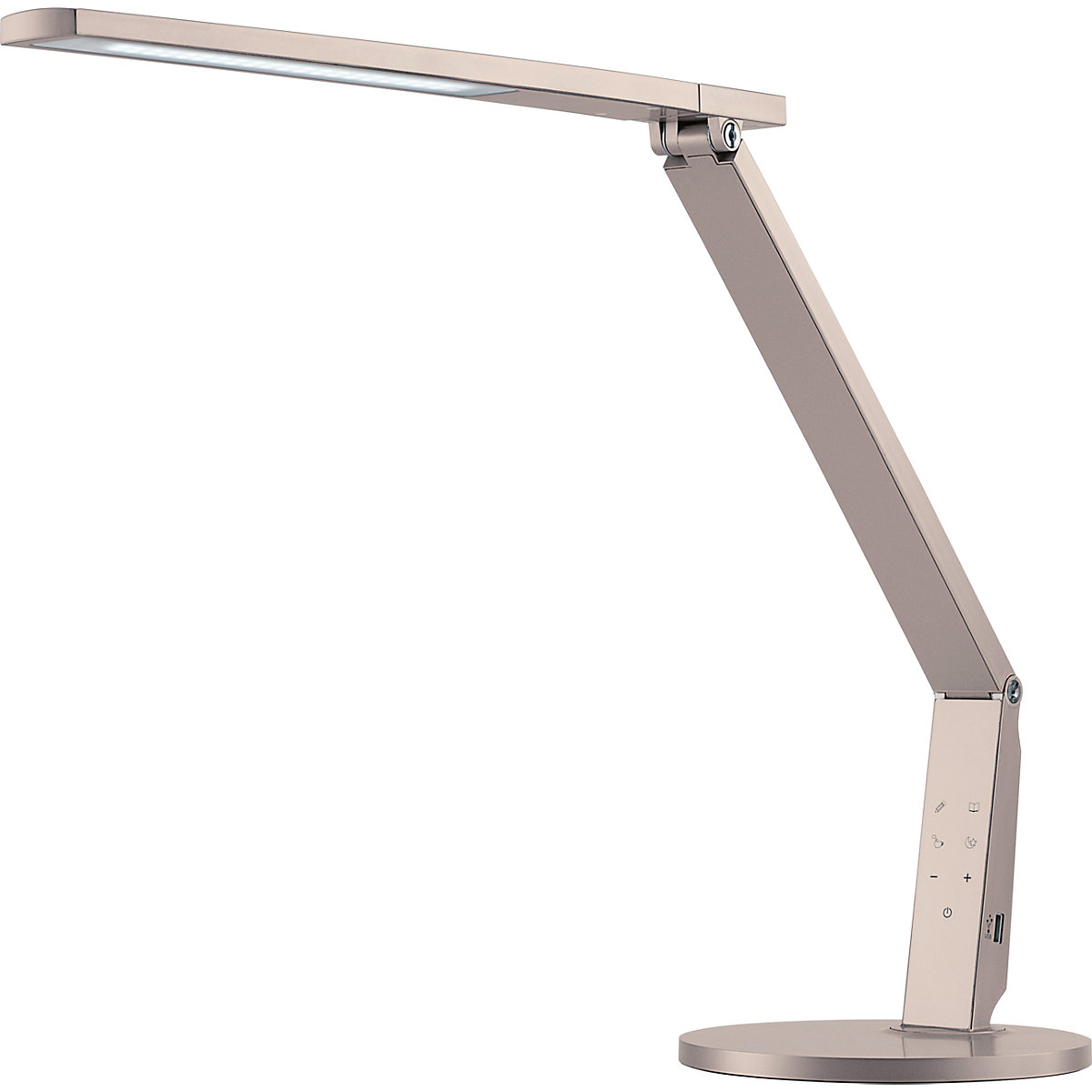 Lámpara LED para escritorio VARIO PLUS – Hansa, altura 540 mm, champán-13