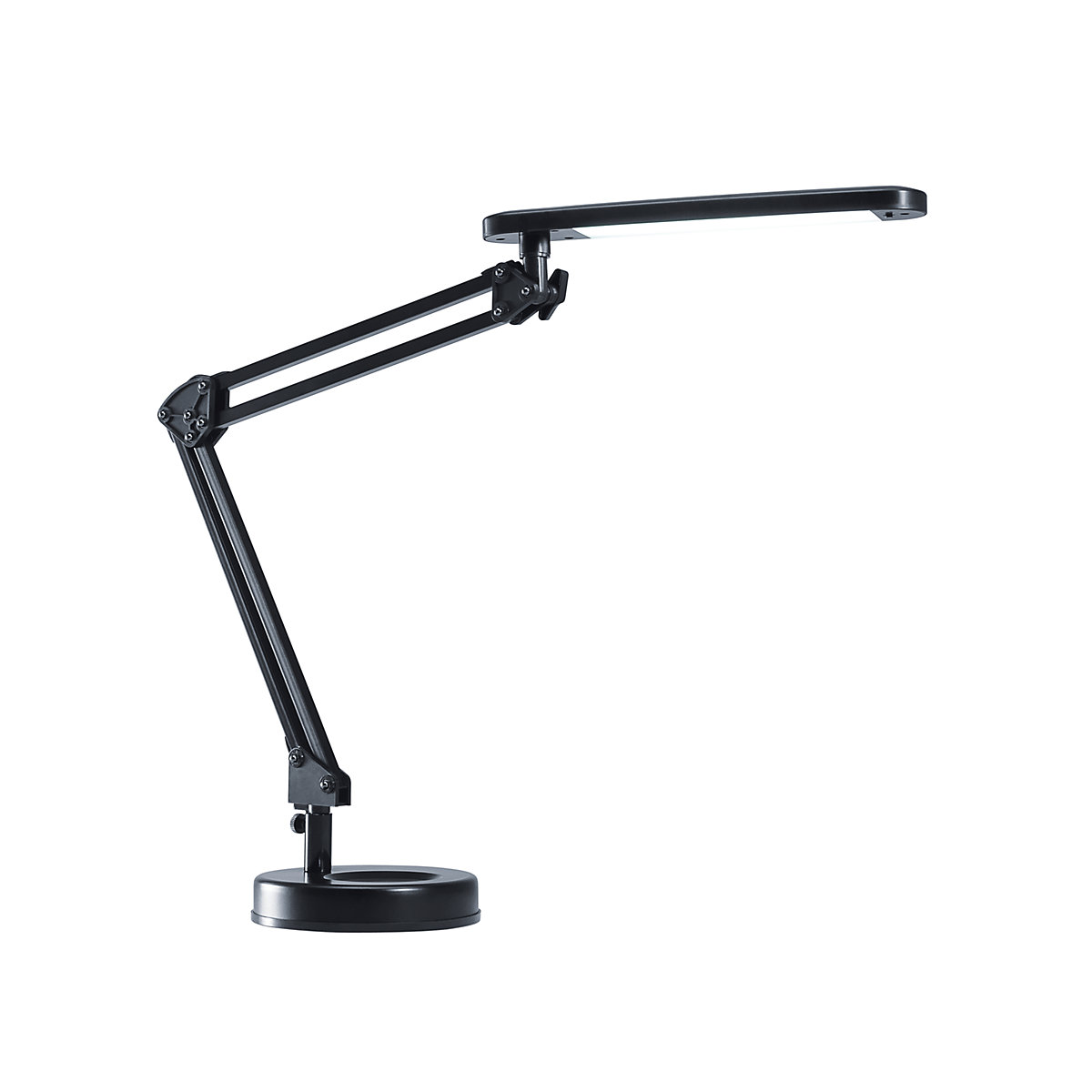 Lámpara de escritorio LED 4 STARS – Hansa, con pie, negro-4