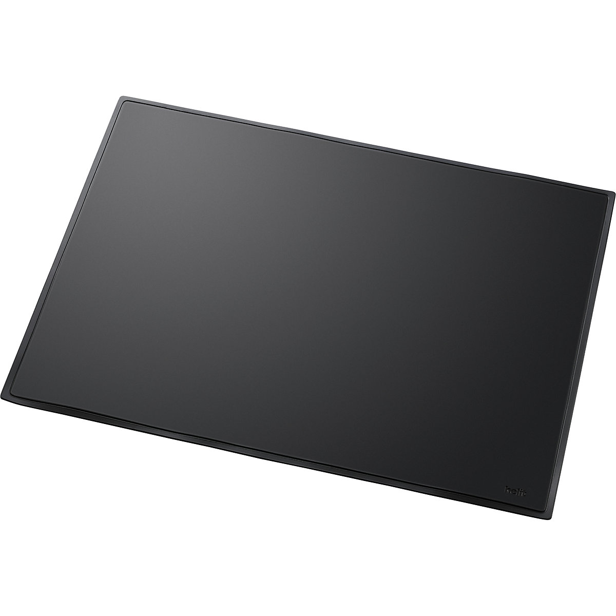 Tapete de escritorio – helit, A x P 530 x 400 mm, UE 5 unid., negro, parte posterior de lámina de espuma-4