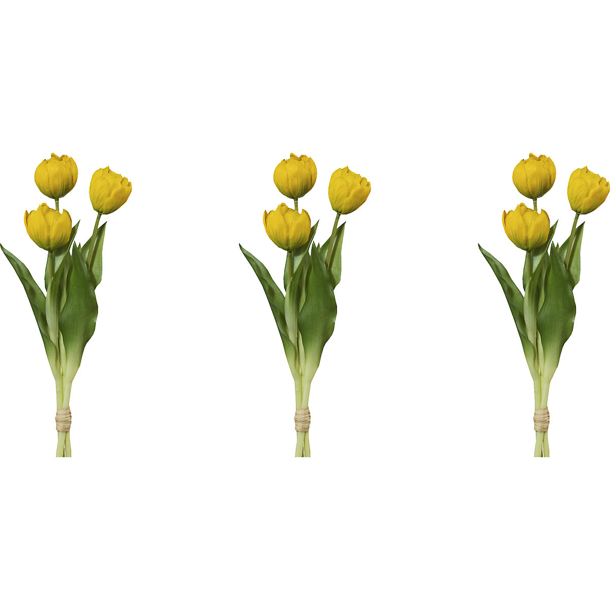 Tulipanes rellenos, real touch, manojo de 3
