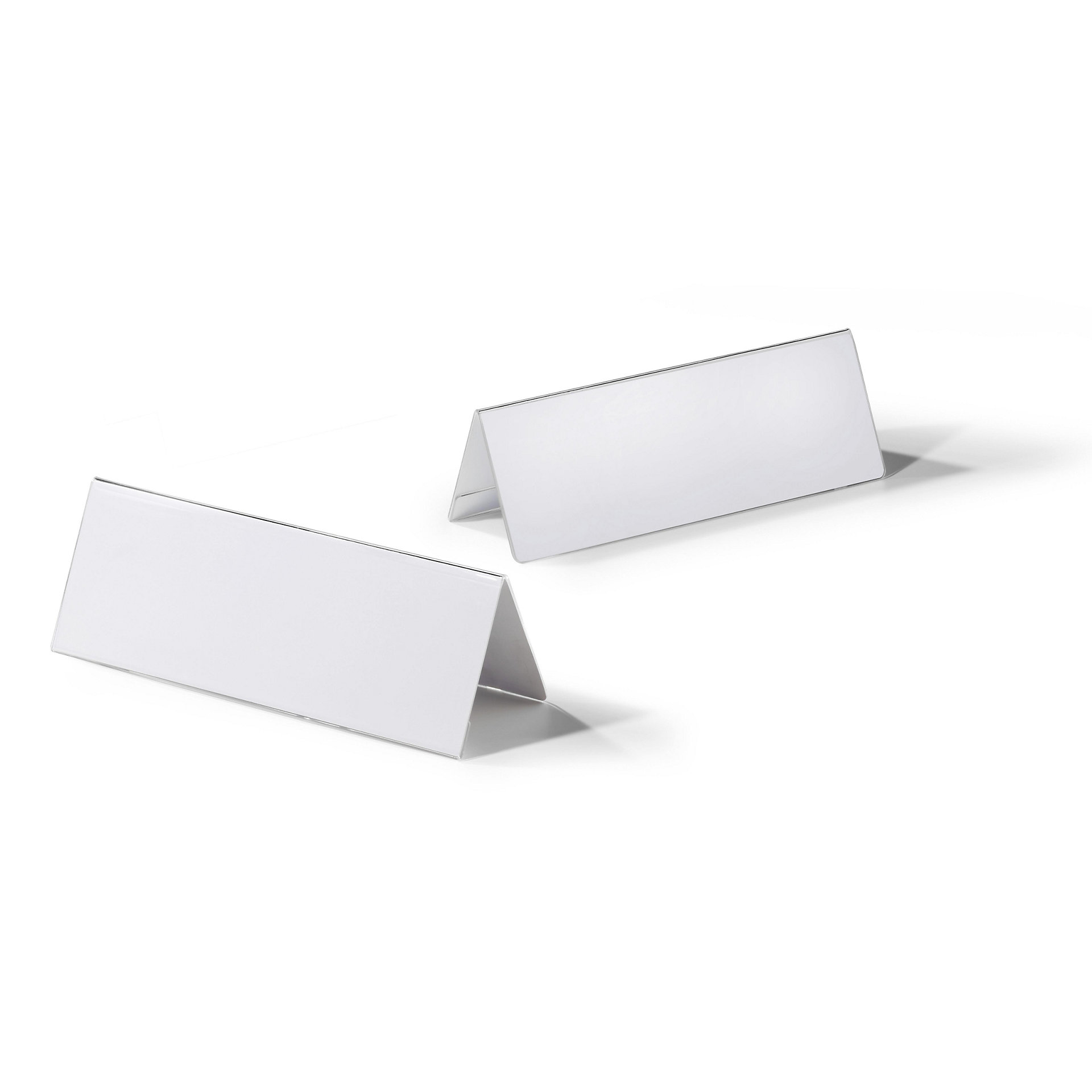 Portanombres acrílico de sobremesa – DURABLE: H x A 105 / 210 x 297 mm ...