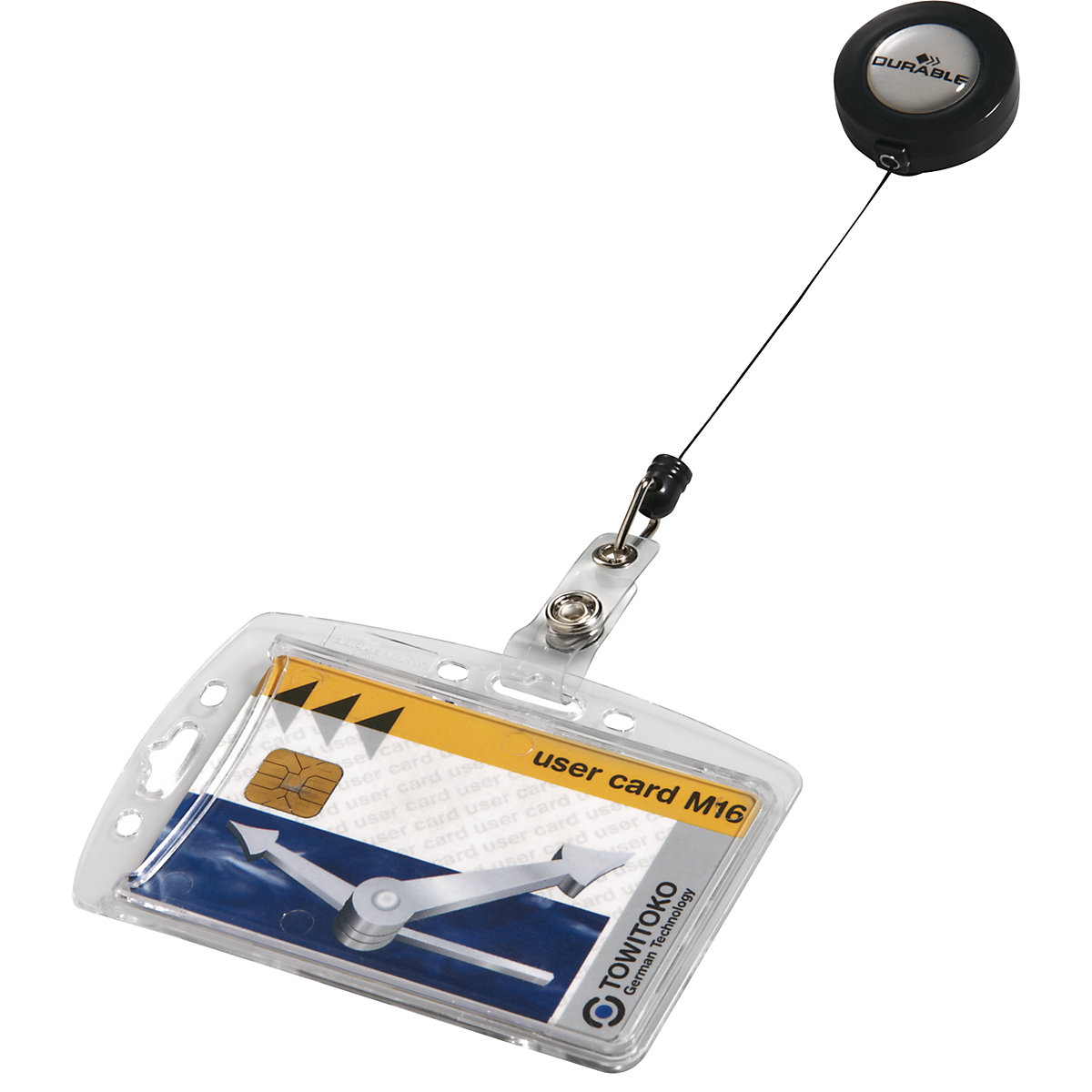 Soporte de tarjetas con soporte extraíble tipo yo-yo – DURABLE (Imagen del producto 3)-2