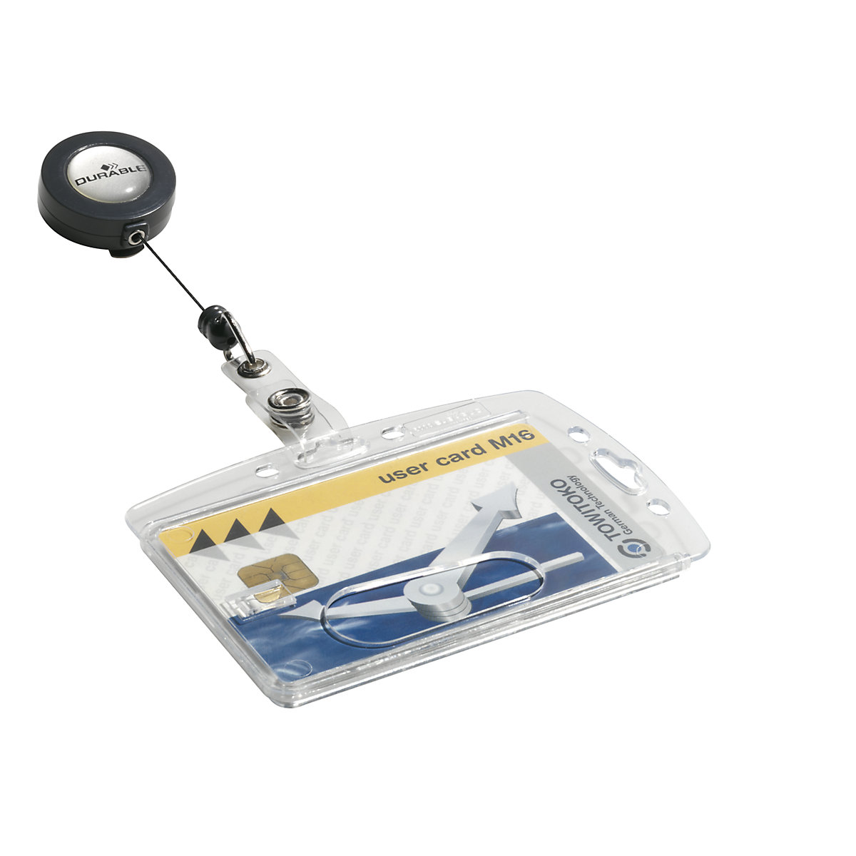 Soporte de tarjetas con soporte extraíble tipo yo-yo – DURABLE (Imagen del producto 4)-3