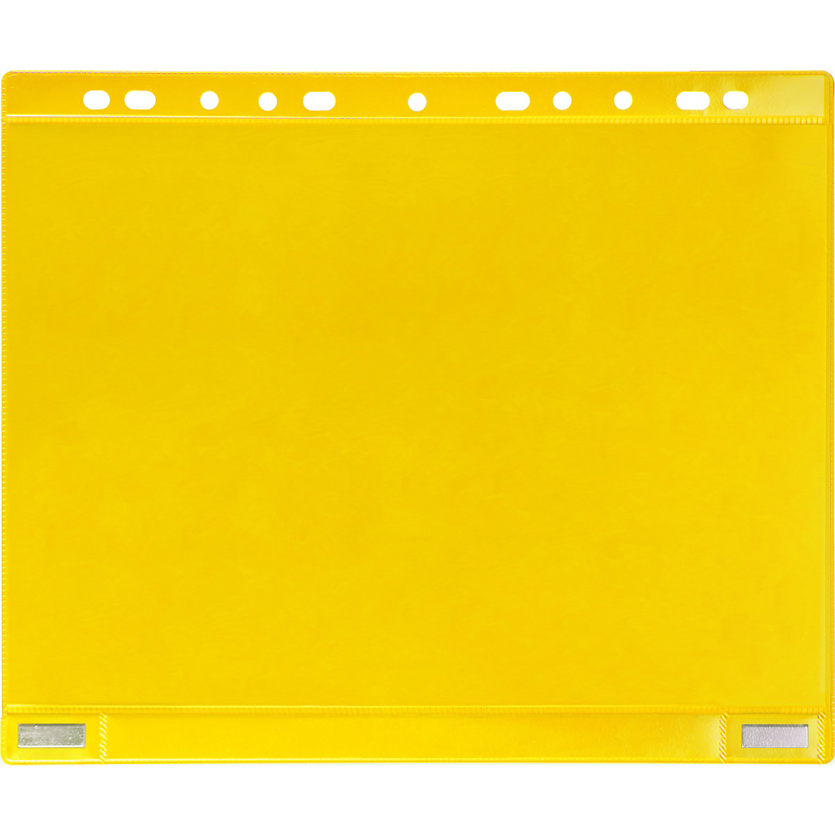 Funda transparente magnética con borde para archivar – Tarifold, magnética, DIN A4, UE 5 unid., amarillo-4