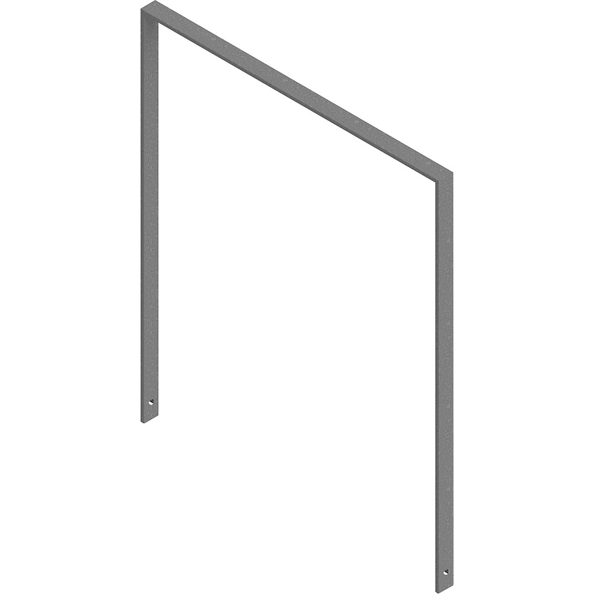 Arco de apoyo para bicicletas, galvanizado al horno, modelo recto, A x P 1000 x 50 mm-2
