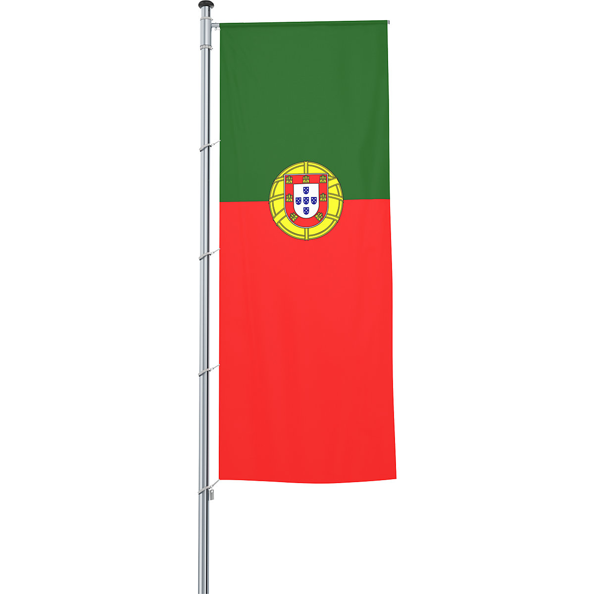 Mannus – Bandera con pluma/bandera del país, formato 1,2 x 3 m, Portugal