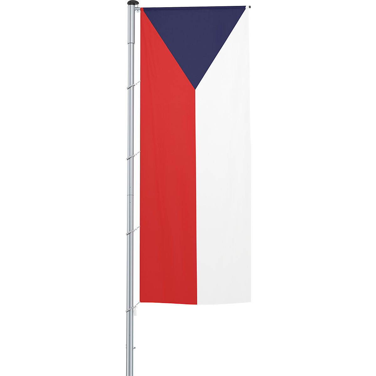 Mannus – Bandera con pluma/bandera del país, formato 1,2 x 3 m, República Checa