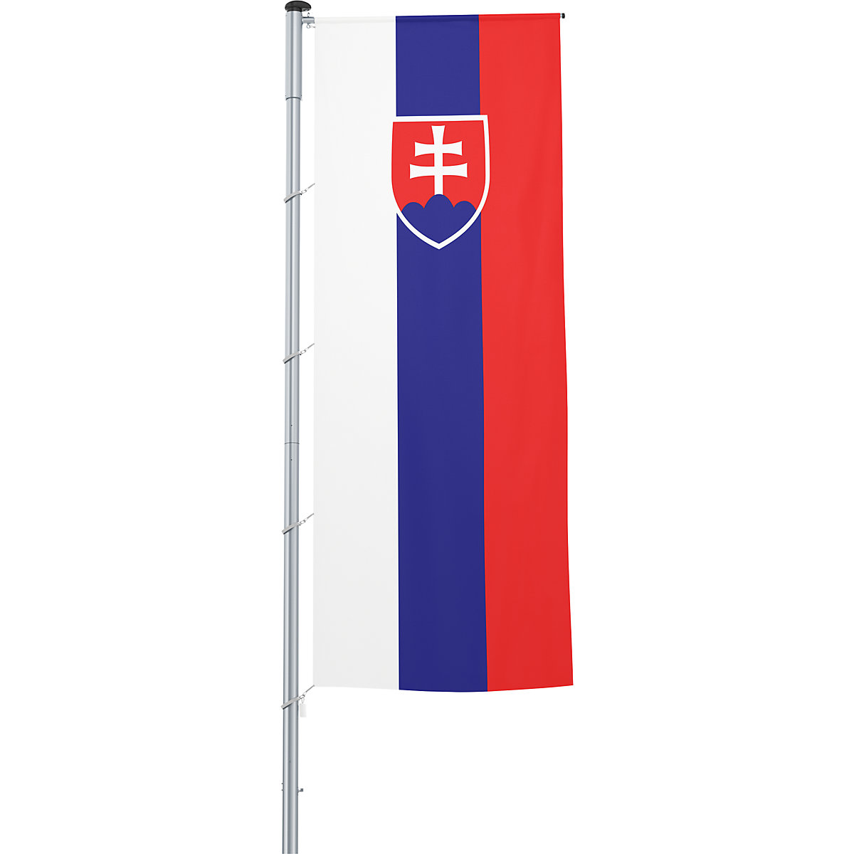 Mannus – Bandera con pluma/bandera del país, formato 1,2 x 3 m, Eslovaquia
