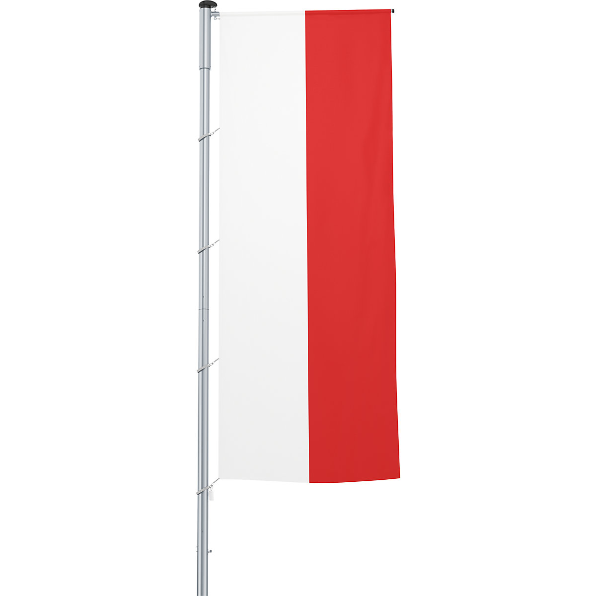 Mannus – Bandera con pluma/bandera del país, formato 1,2 x 3 m, Polonia