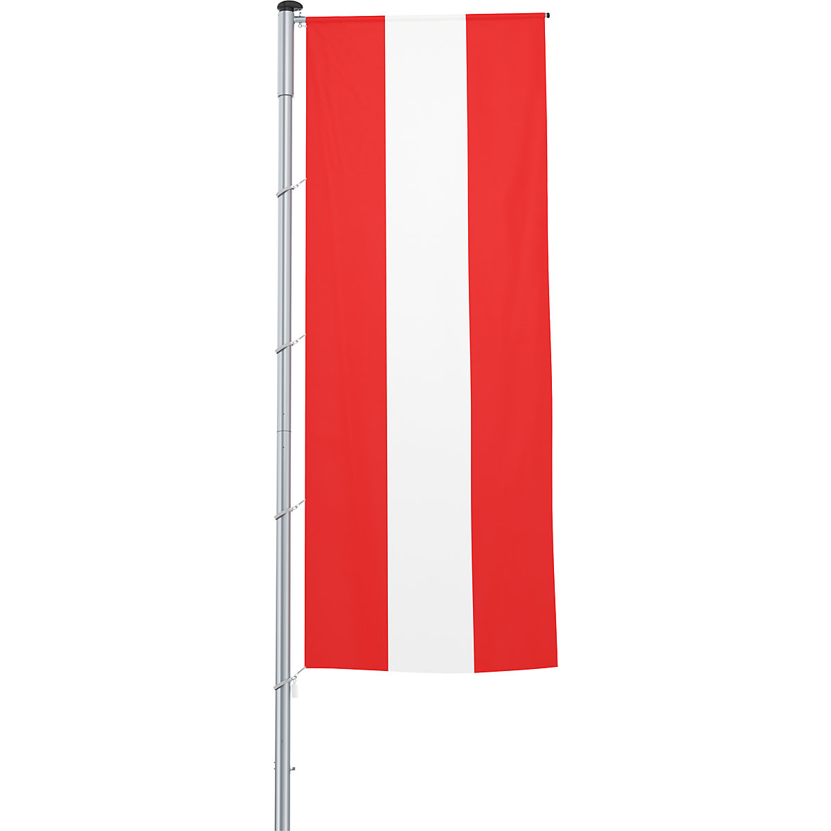 Mannus – Bandera con pluma/bandera del país, formato 1,2 x 3 m, Austria