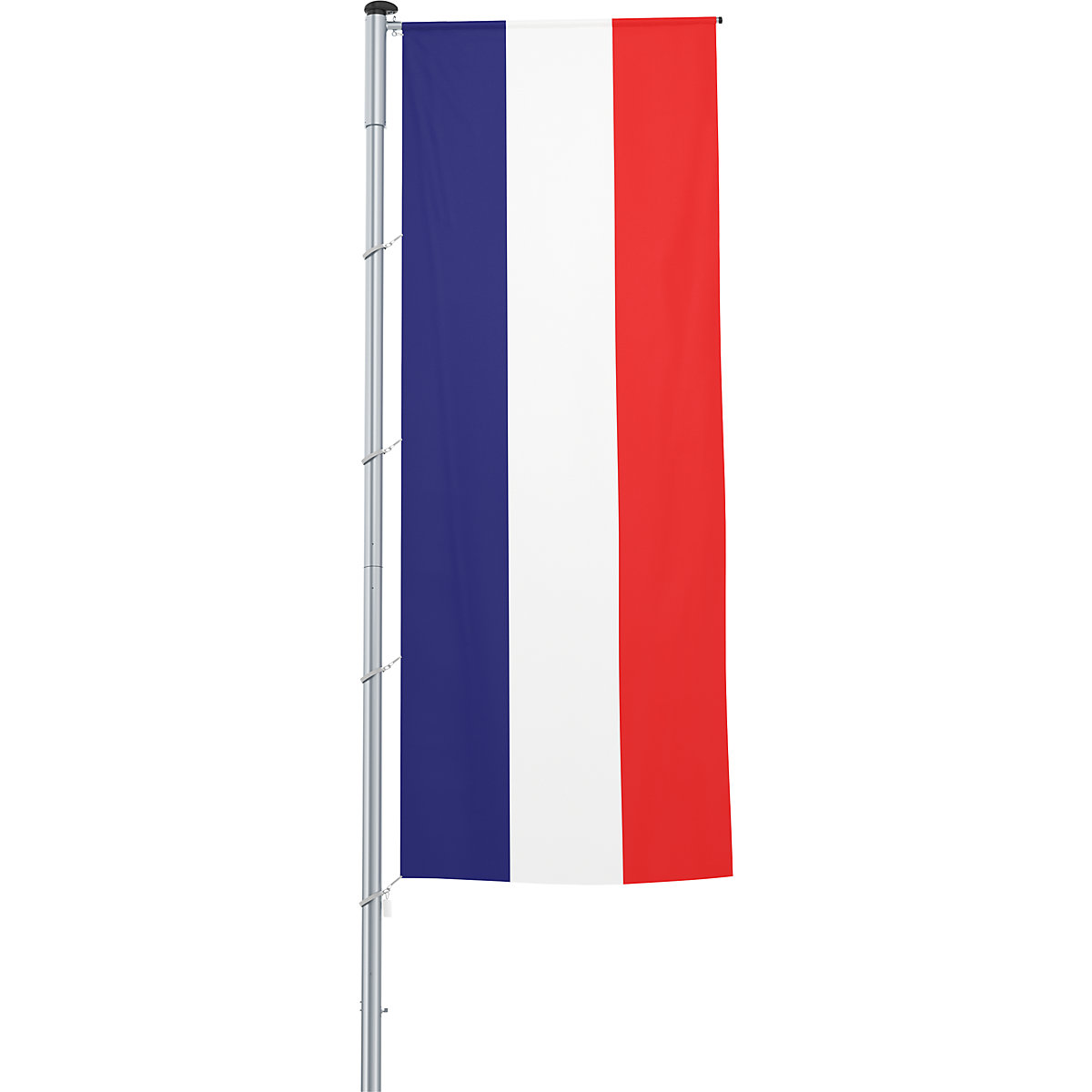 Mannus – Bandera con pluma/bandera del país, formato 1,2 x 3 m, Francia
