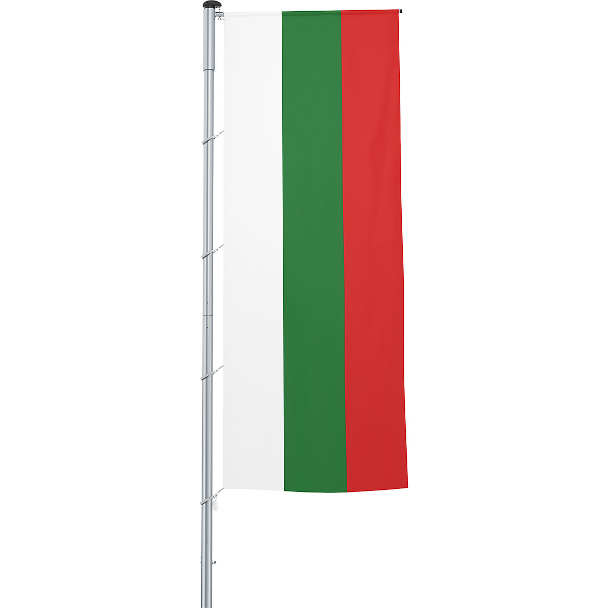 Mannus – Bandera con pluma/bandera del país, formato 1,2 x 3 m, Bulgaria