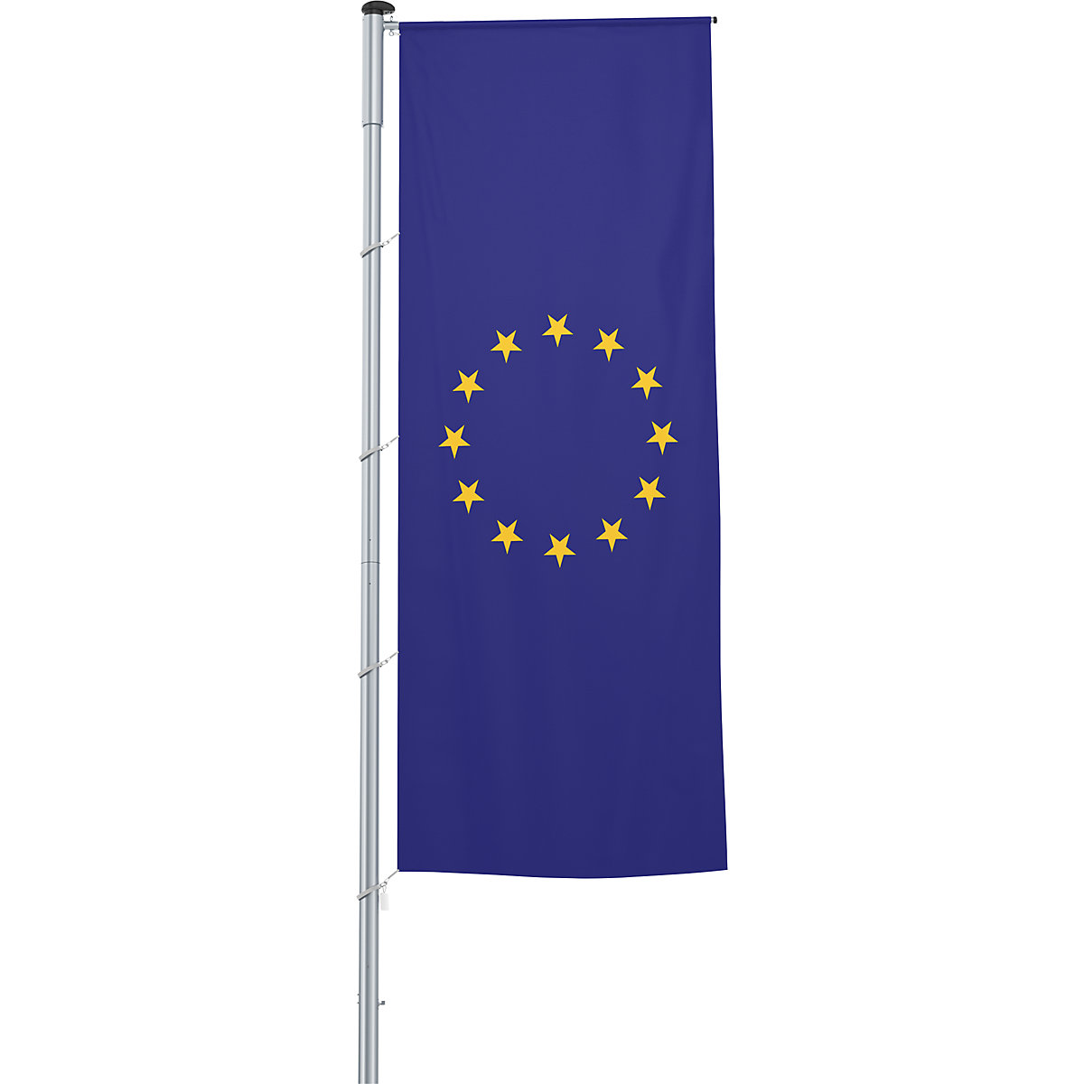 Mannus – Bandera con pluma/bandera del país, formato 1,2 x 3 m, bandera de Europa