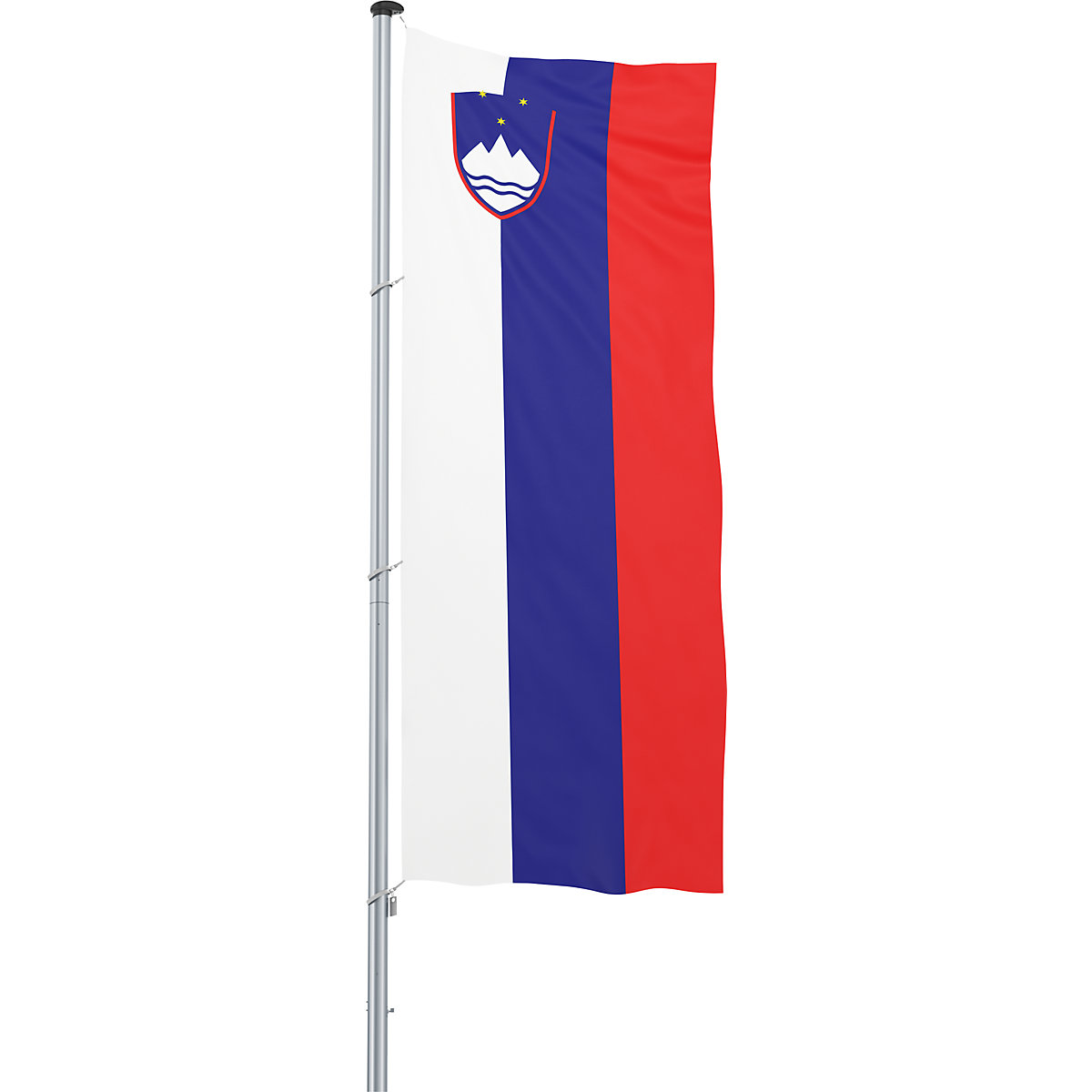 Mannus – Bandera para izar/bandera del país, formato 1,2 x 3 m, Eslovenia