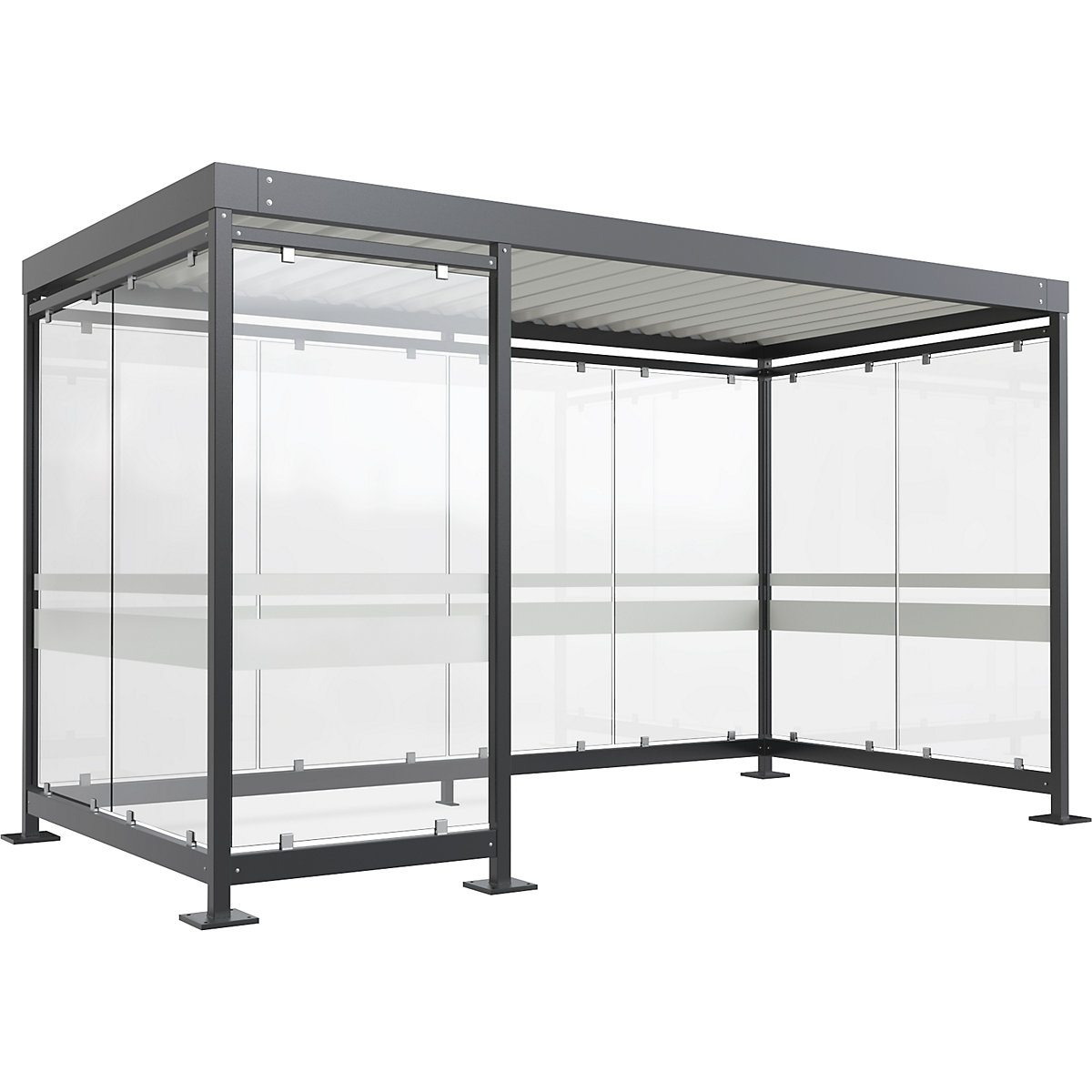 Marquesina Köln con tejado de acero &ndash; WSM