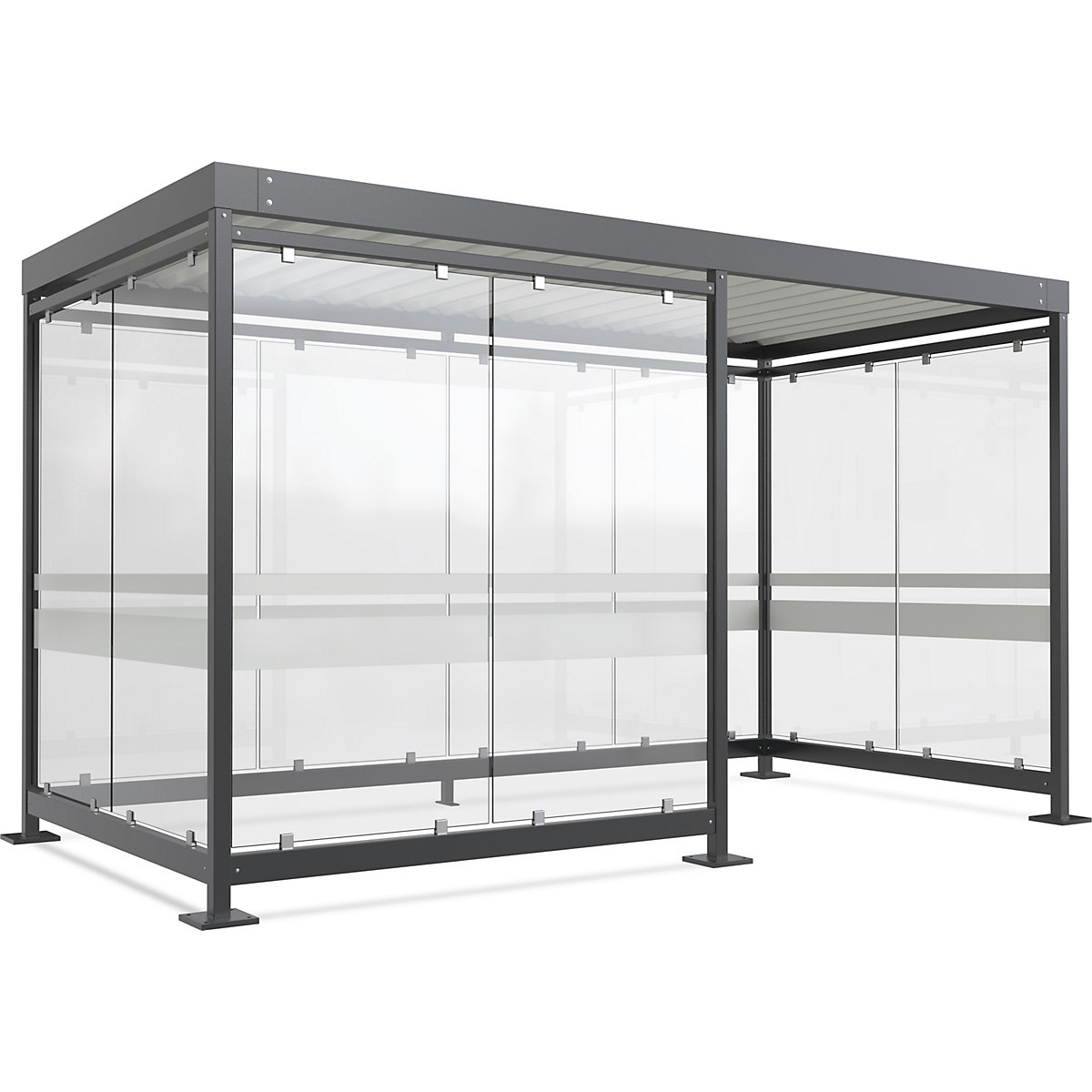 Marquesina Köln con tejado de acero &ndash; WSM