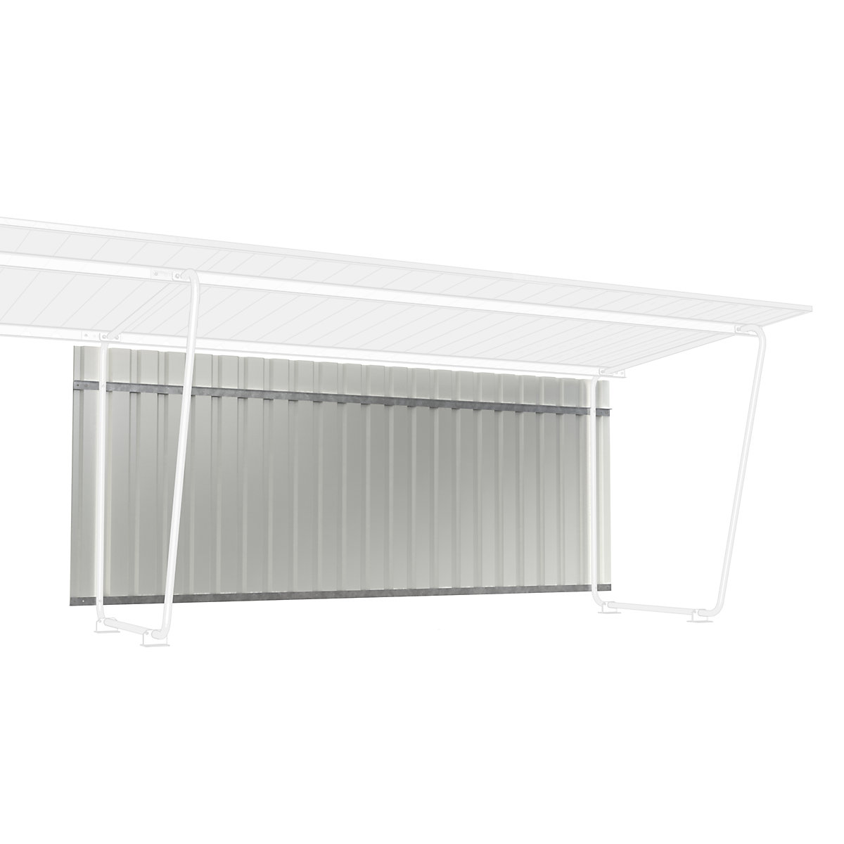 Pared trasera para marquesina de tejado plano Siegen – WSM (Imagen del producto 2)-1