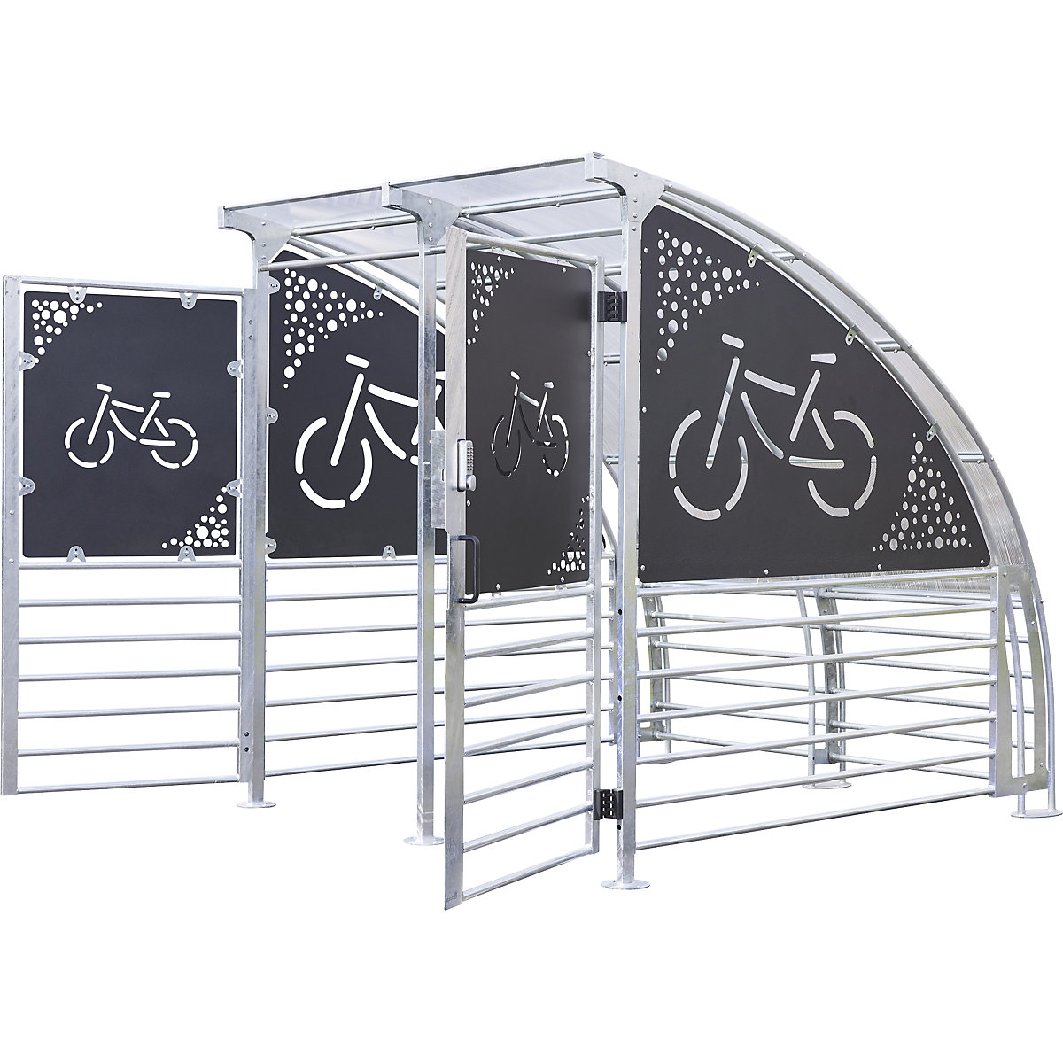 Refugio para bicicletas con cerradura – Mottez (Imagen del producto 3)-2