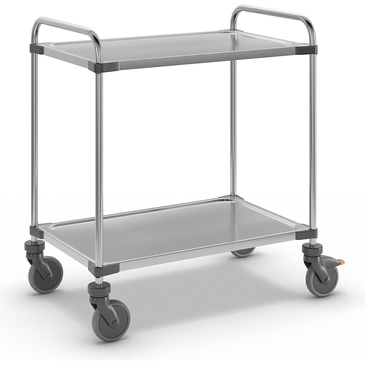 Chariot De Service Acier Inoxydable BPT - 3 Tablettes, Charge 200 Kg | Pour Restaurant, Cuisine, événement - 95x50x95 Cm